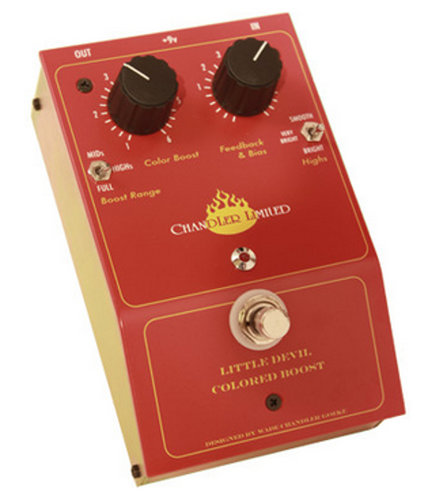 Chandler LITTLE-DEVIL-BOOST Little Devil Colored Boost Boost Pedal For Guitar