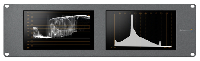 Blackmagic Design SmartScope Duo 4K 2 Rack-Mounted Dual 6G-SDI Monitors