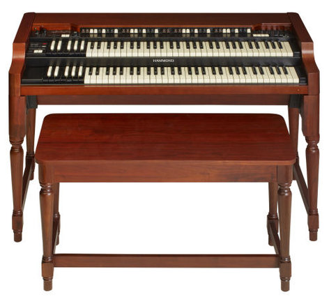 Hammond Suzuki A3-HERITAGE-SYS Model A-3 Heritage System XK System Series Organ, Red Walnut Finish