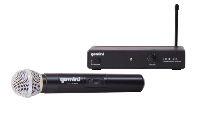 Gemini UHF-01M Single Channel Wireless Microphone System