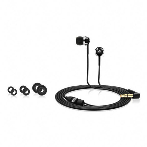 Sennheiser CX100-BLACK Universal In-Ear Headphone, Black