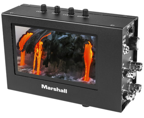 Marshall Electronics V-LCD4.3-PRO-R 4.3" Color TFT LCD Monitor With Dual Composite Video Inputs And Active Loop-Through