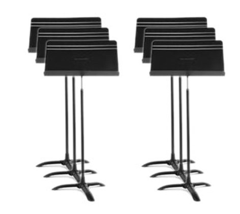 Manhasset M48-6PACK 6-Pack Of Symphony Music Stands In Black