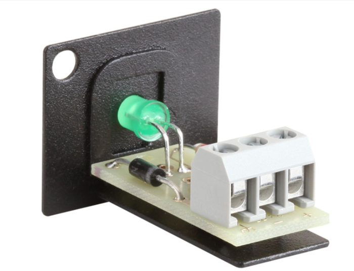 RDL AMS-LEDG LED Indicator, Terminal Block Connections, Green