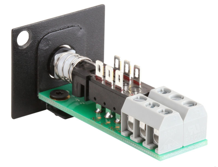 RDL AMS-PB1 Momentary DPDT Pushbutton, Terminal Block Connections