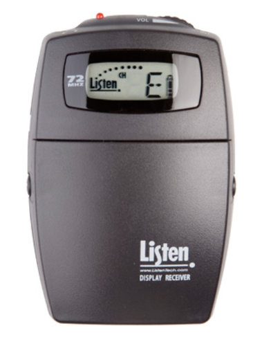 Listen Technologies LR-400-072 Portable Display RF Receiver, 72MHz