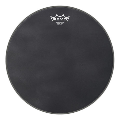 Remo SA-0814-ES 14" Ambassador Black Suede Snare Side Drumhead