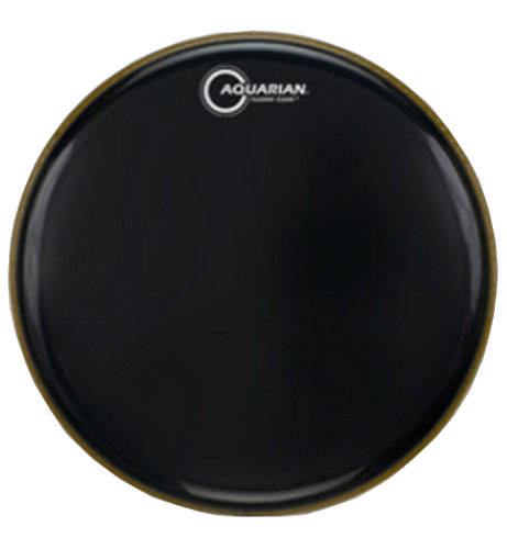 Aquarian CC16BK 16" Clear Gloss Black Classic Series Drumhead