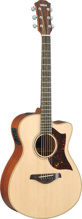 Yamaha AC3M Concert Cutaway - Natural Acoustic-Electric Guitar, Sitka Spruce Top, Solid Mahogany Back And Sides