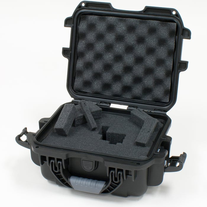 Gator GU-0907-05-WPDF 9.4"x7.4"x5.5" Waterproof Molded Case With Diced Foam