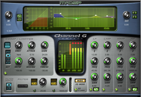 McDSP CH-G-COMP-NAT-EDU Channel G Compact Native [EDU STUDENT/FACULTY] Multi-Function Channel Strip Plugin, AAX Native/AU/VST Version [DOWNLOAD]