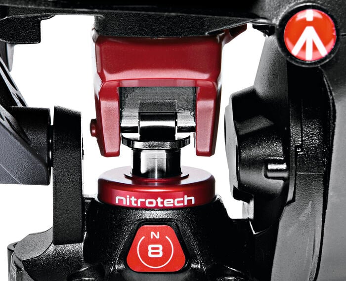 Manfrotto MVHN8AHUS Nitrotech N8 Fluid Video Head With Continuous CBS