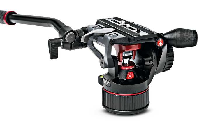 Manfrotto MVHN8AHUS Nitrotech N8 Fluid Video Head With Continuous CBS