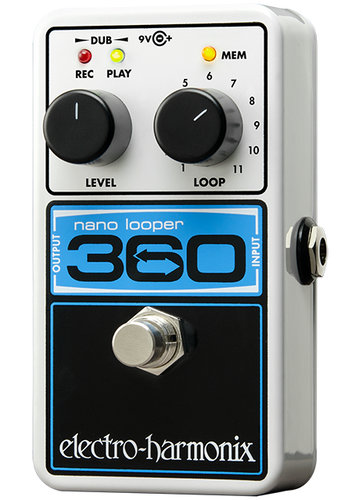 Electro-Harmonix 360-NANO-LOOPER Nano Looper 360 Compact Looper Effects Pedal