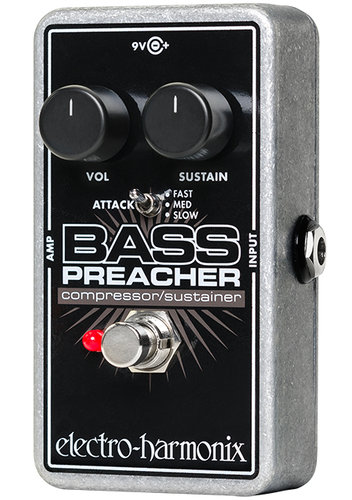 Electro-Harmonix BASS-PREACHER Bass Preacher Compressor/Sustainer Effect Pedal For Bass