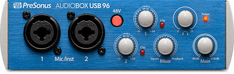 PreSonus AudioBox USB 96 2 X 2 USB Audio Recording Interface