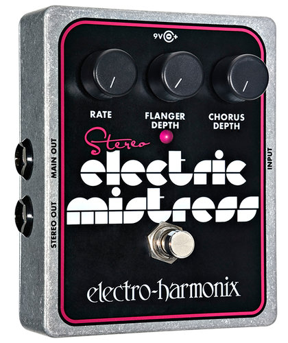 Electro-Harmonix STEREOELECTRICMSTRSS Stereo Electric Mistress Flanger/Chorus Pedal, PSU Included