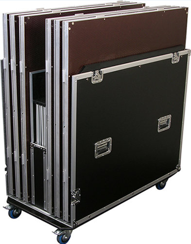 Show Solutions DDRCKIT6PRO Road Case With Wheels For 6 Piece 48"x48" Staging With Riser Kit
