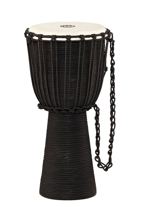 Meinl HDJ3-M 10" Black River Series Rope Tuned Wood Djembe