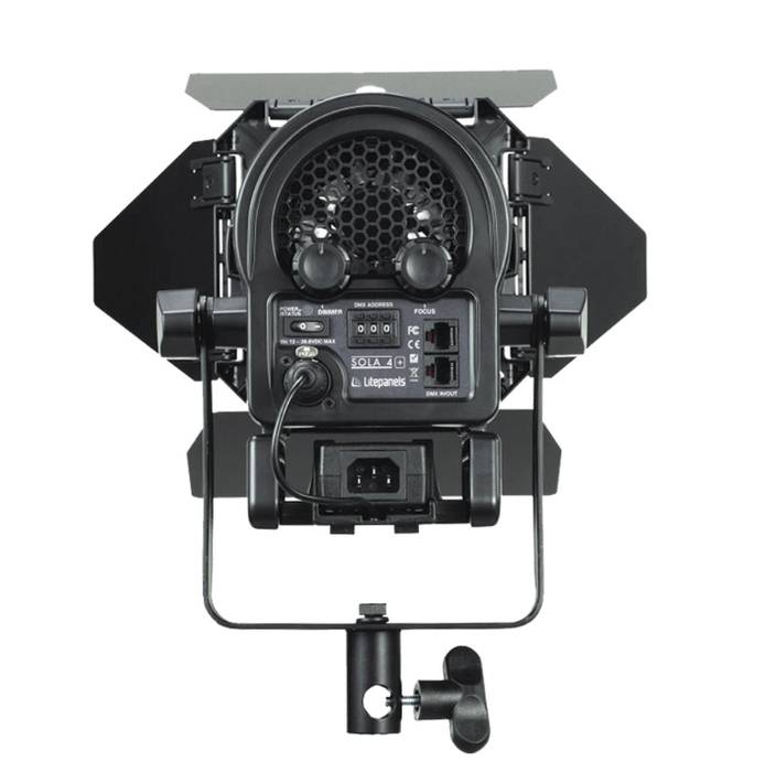 Litepanels Sola 4+ 4" Daylight LED Fresnel Fixture With Barndoor