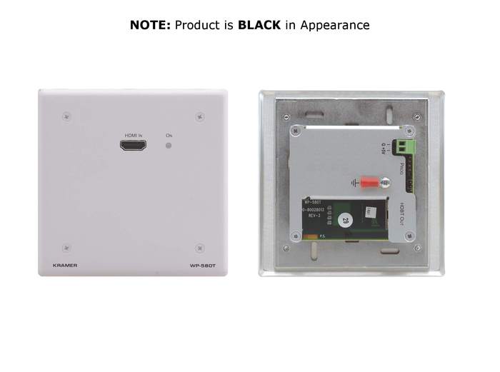 Kramer WP-580T/US/D/B HDMI Over Twisted Pair HDBaseT Transmitter, Black