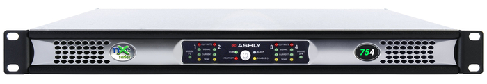 Ashly nXe754 4-Channel Network Power Amplifier, 75W At 2 Ohms