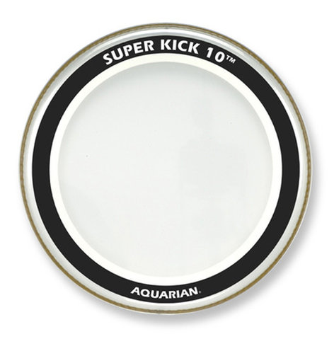 Aquarian SK10-24 24" SuperKick 10 Two-Ply Clear Bass Drum Head