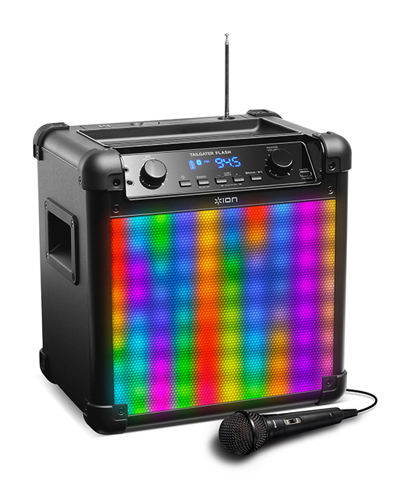 Ion Audio TAILGATER-FLASH Tailgater Flash Wireless Rechargeable Speaker System With Sound-Reactive Lights