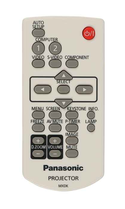 Panasonic 645-105-1677 PT-LX30HU Remote