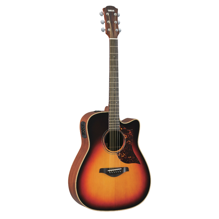 Yamaha A3M Dreadnought Cutaway - Sunburst Acoustic-Electric Guitar, Sitka Spruce Top, Solid Mahogany Back And Sides