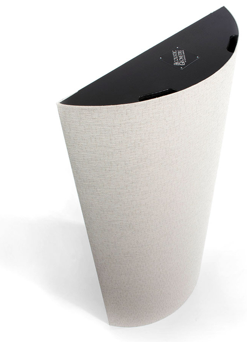 Acoustic Geometry Small Curve Diffusor 14"x42"x5" Curve Diffusor In Broadcast Graphite