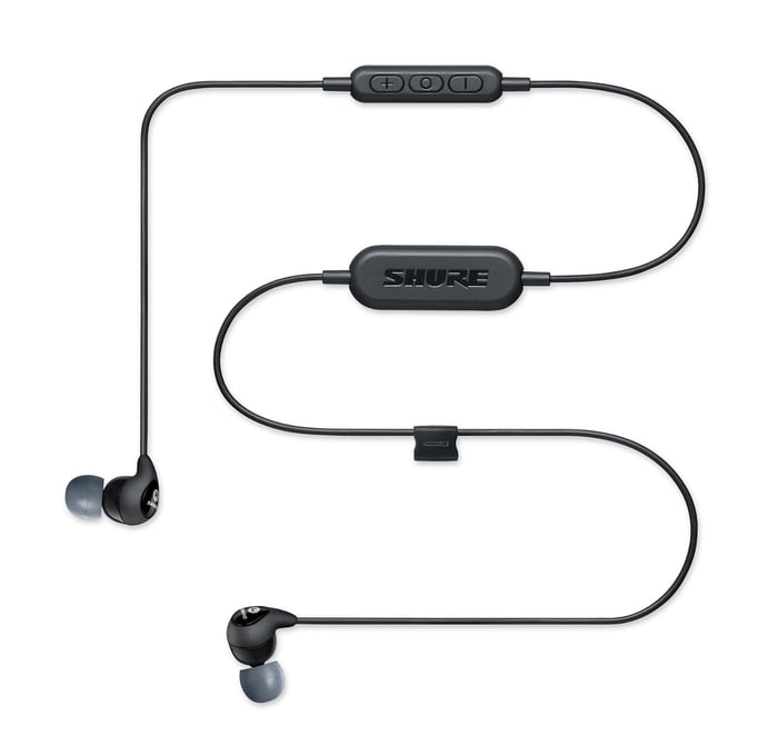 Shure SE112-K-BT1 Wireless Sound Isolating Bluetooth Earphones With Remote, Black