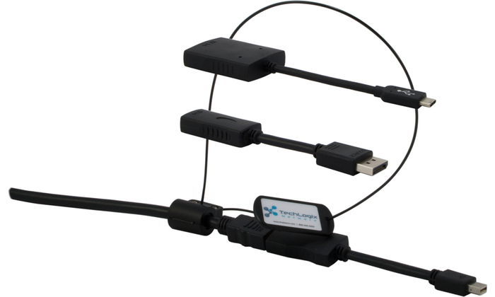 TechLogix Networx TL-SMPC-007 6 Ft HDMI Cable With USB-C, DisplayPort & Mini-DisplayPort Adapters