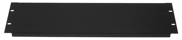 Lowell AP-3 Blank Rack Panel, 3 Rack Units, 16 AWG, Textured Black