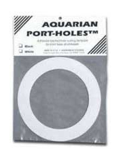 Aquarian PHWT-AQUARIAN White 5" Port Hole Template For Kick Drum