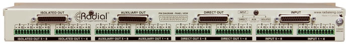 Radial Engineering LX8 8-Channel Balanced Line Level Splitter With Eclipse Transformers