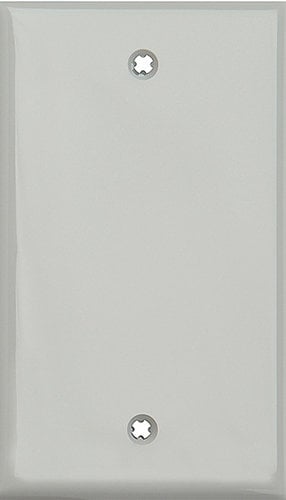 My Custom Shop WPLG-1199 Single Gang Gray Lexan Wall Plate With (1) HDMI Feed-Thru Connector