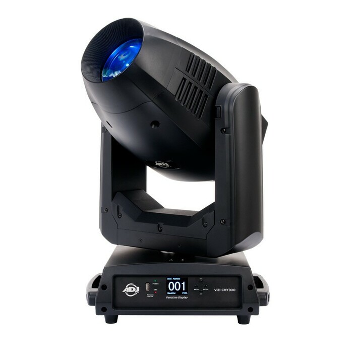 ADJ Vizi CMY300 300w LED Hybrid Moving Head Beam, Spot, Wash Fixture With Zoom And CMY Color