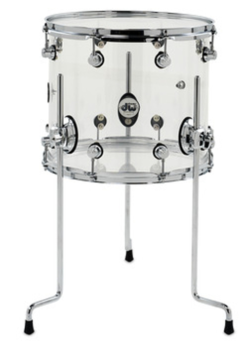 DW DDAC1214TTCL 12x14" Design Series Clear Acrylic Floor Tom