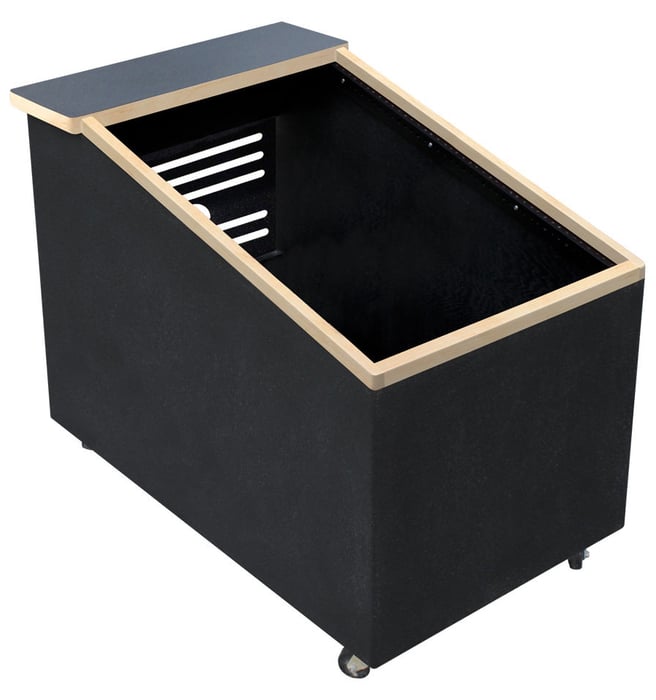 Sound Construction Lowboy R14 Lowboy Studio Racks 14ru Top Angled
