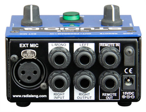 Radial Engineering StudioQ Studio Talkback With Built-In Mic, External Mic Input And Program Input