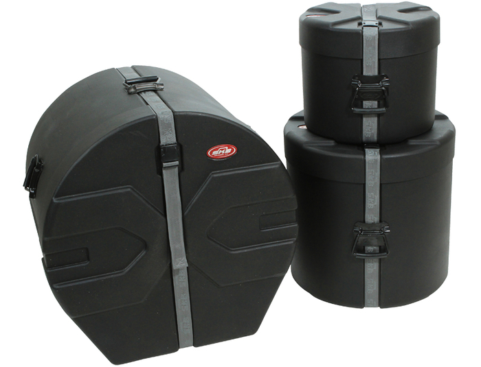 SKB 1SKB-DRP2 18"x22", 10"x12", 16"x16" 3 Piece Drum Case Set