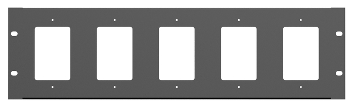 Atlas IED WPD-RP Rack Mount Plate For Single Gang Wall-Plates; 5 Wall Plates