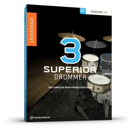 Toontrack SUPERIOR-DRUM-3.0-XG Superior Drummer 3 Crossgrade [DOWNLOAD] Crossgrade From EZ Drummer 2
