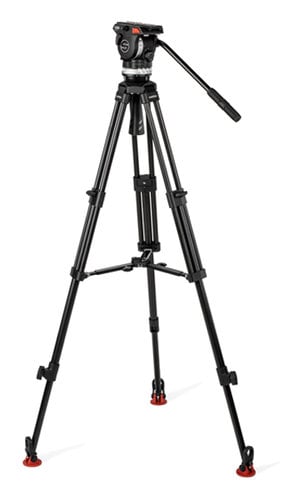 Sachtler 1018A System Ace XL MS AL With Fluid Head, Ace 75/2 D Tripod, Mid-Level Spreader And Bag