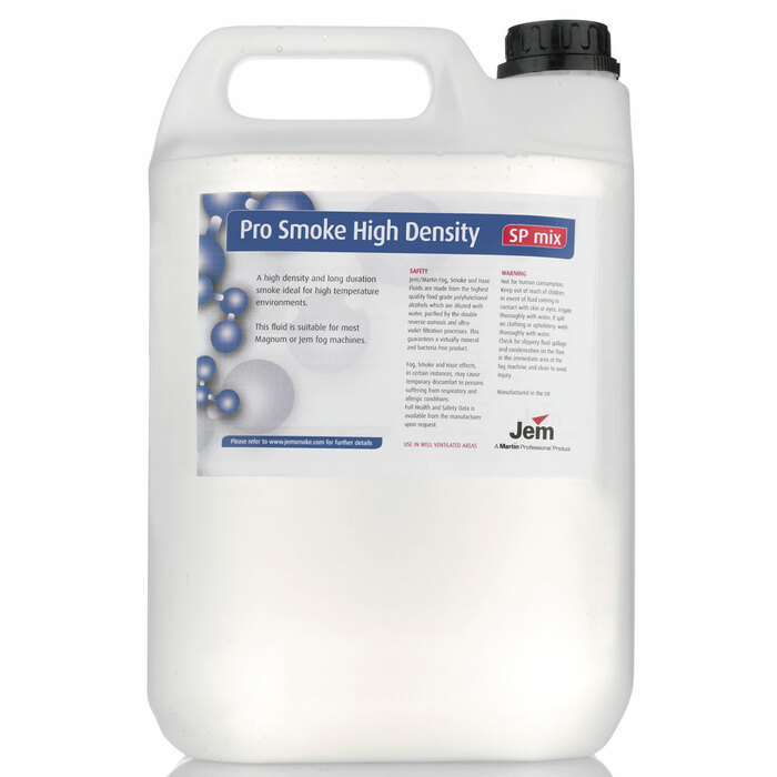 Martin Pro PROSMOKE-HIGHDEN-5L Pro Smoke High Density - SP Mix 5L Container Of SP Mix Fog Fluid