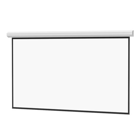 Da-Lite 70281L 110" X 176" Large Cosmopolitan Electrol Matte White Projection Screen, LVC