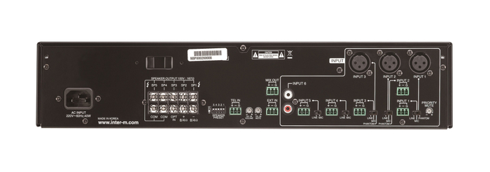 Inter-M Americas PA-60 60 Watt Commercial Mixing Amplifier