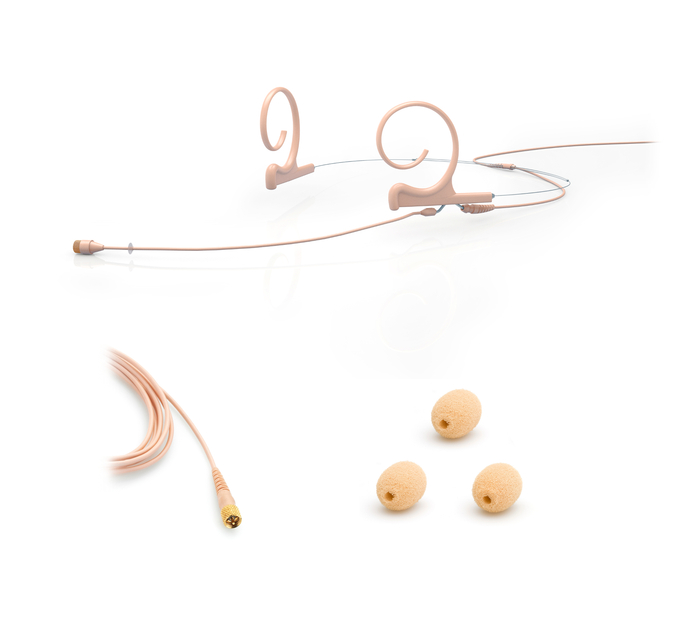 DPA 4266-OC-F-F00-LH 4266 Omnidirectional Headset Mic With MicroDot Connector, Beige