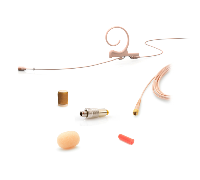 DPA 4288-DC-F-F03-LE 4288 Cardioid Flex Earset Mic With 120mm Boom And LEMO3 Connector, Beige